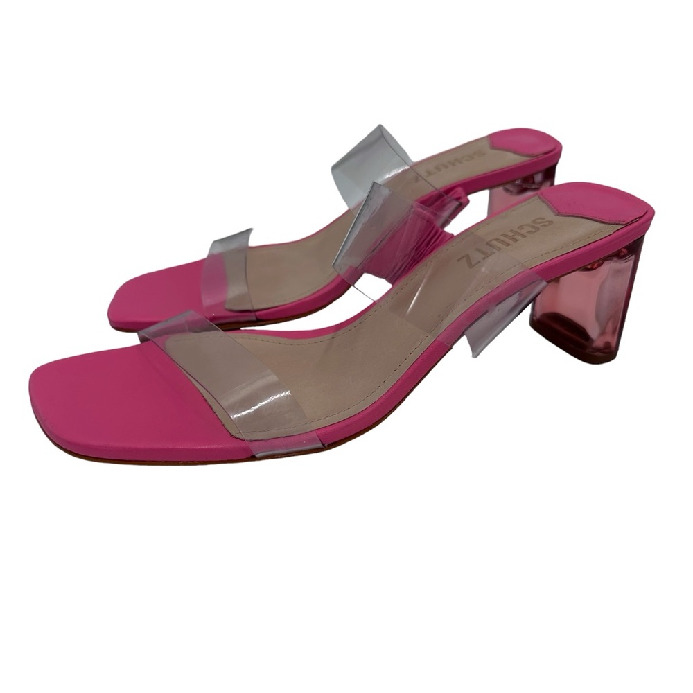 Schutz Women's Ariella Acrylic High Heels Transparente Shell Pink US‎ 7.5 M